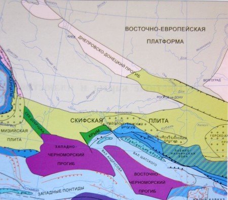 Кубанская плита на схеме