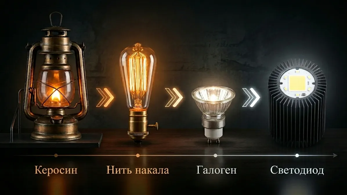 Развитие технологий освещения
