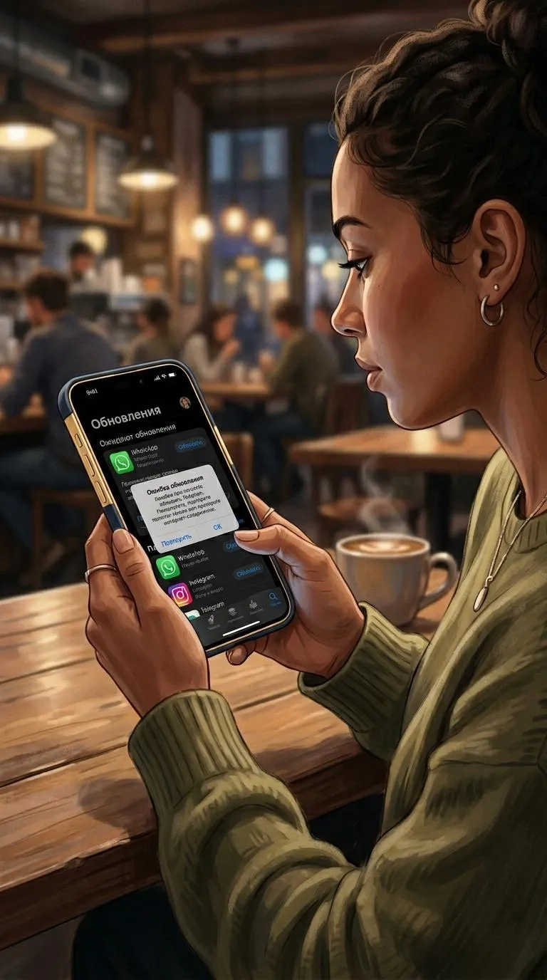 приложения не обновляются на iPhone