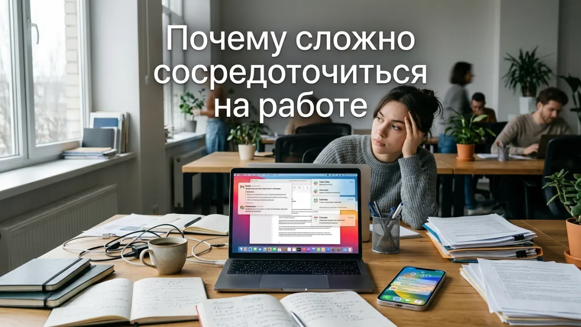 Почему сложно сосредоточиться на работе в офисе