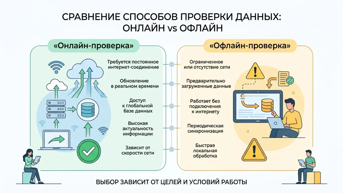 Онлайн-проверка против офлайн-проверки сертификата