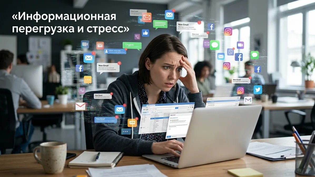 Информационная перегрузка и стресс на работе