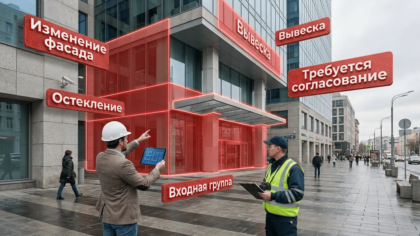 фасад коммерческого здания