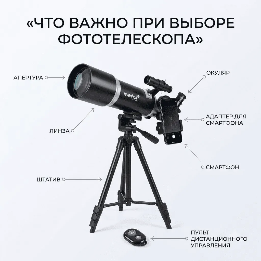 основные элементы телескопа